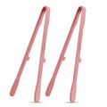 Axyaa Silicone Toast Tongs - Non-slip Cooking Clip Clamp BBQ Salad Tools