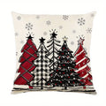 Axyaa Christmas Tree Bow Pillowcase: Country Style Sofa Cushion Suite