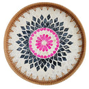 Axyaa Rattan Tray Storage Baskets - Korean Style Shell Decor Crafts for Home