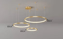 Axyaa LED Ring Chandelier for Dining and Living Room Lighting