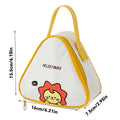 Axyaa Triangle Insulated Lunch Box Bag - Kids Food Thermal Picnic Cooler Bag
