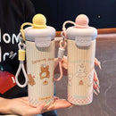 Axyaa Cute Cat Thermos Bottle 600ml Stainless Steel Portable Water Bottle