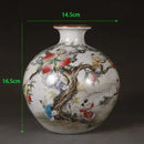 Axyaa Blue and White Qing Dynasty Porcelain Vase - Jiangnan Water Town Pattern
