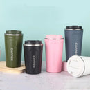Axyaa Stainless Steel Insulated Coffee Travel Cup, Leak-proof, Double-layer, 380/510ML