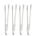 Axyaa Stainless Steel Grill Tongs BBQ Steak Clip Kitchen Utensils Party Gadgets