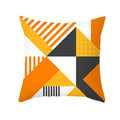 Axyaa Yellow Orange Abstract Geometry Print Pillow Cover 45x45cm