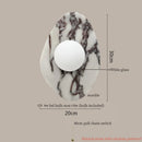 Axyaa Striped Marble LED Wall Lamps - Modern Nordic Living Room & Bedroom Lighting