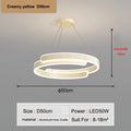Axyaa Creamy Style Pendant Light: High-end LED Nordic Bedroom Lamp