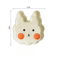 Axyaa Rabbit Plate for Kids - Cute Animal Design - Durable Baby Plate