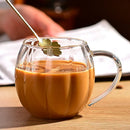 Axyaa 400ml Transparent Glass Cup with Vertical Ripple Design