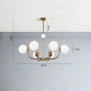 Axyaa Minimalist Molecular LED Pendant Light Circular Hanging Lamp