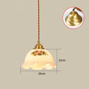 Axyaa Glass LED Pendant Lamp: Nordic Modern Home Indoor Lighting, Copper Hanglamp