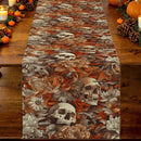 Axyaa Flower Skull Table Runner for Festive Dining Decor