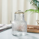 Axyaa Clear Glass Large Mouth Vase: Stylish Home Decor, Ideal for Flowers
