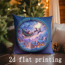 Axyaa Christmas Animal & Tree Print Pillowcases - Sofa Bedroom Car Cushion Cover