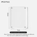 Axyaa Desktop Magnetic Board with Stand and Clamp - Metal Display for Magnets
