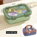 Axyaa Cartoon Plastic Lunch Box & Soup Bowl Set