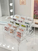 Axyaa Nail Display Box & Storage Case for Fake Nails - Clear Acrylic Holder