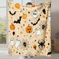 Axyaa Halloween Flannel Blanket | Autumn Winter Warm Gift Blanket
