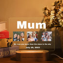 Axyaa Custom 3D Acrylic Photo Lamp LED Night Light for Loved Ones & Events.