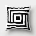 Axyaa Geometric Star Square Pillow Cover - Modern Home Decor Art Print