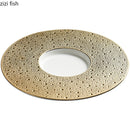 Axya Ceramic Dinner Plates Set in Solid Colors for Restaurant Style Dining