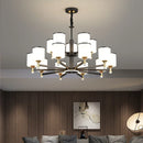 Axyaa Nordic Glass Chandelier with LED Light Fixture for Living Room and Bedroom