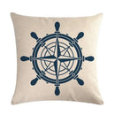 Axyaa Nautical Series Pillowcase for Home Sofa Living Room Decor