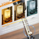 Axyaa Pull Chain Bedside Lamp with 2 Phone Stands and AC Outlet