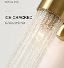Axyaa Modern Metal Glass Wall Sconce for Bedroom and Home Decor