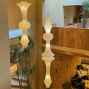 Axyaa Japanese Cotton Paper Pendant Lamp Wabi Sabi Chandelier with E27 Bulb