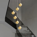 Axyaa Crystal Chandeliers for Hall, Staircase, Indoor Lighting, Living Room - Modern Ceiling Lamps