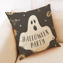 Axyaa Halloween Pillow Cover in European Linen for Spooky Fun
