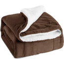 Axyaa Double Sided Wool Throw Blanket Queen Size Bed Cover