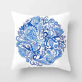 Axyaa Blue Mandala Pattern Pillow Case 45*45cm