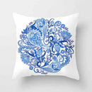 Axyaa Blue Mandala Pattern Pillow Case 45*45cm