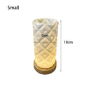 Axyaa Modern Desk Lamp for Bedroom Study, Stylish 3D Printed Decorative Hotel Room Lighting