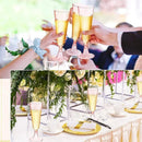 Axyaa 150ml Disposable Champagne Flutes Clear Toasting Glasses for Weddings