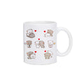 Axyaa Kawaii Panda Bear Mocha Cat Christmas Mug Mugs Set Original Drinkware