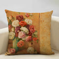 Axyaa Vintage Flower Cushion Cover 45x45cm Square Pillow Case Nostalgic Design
