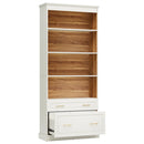 Axyaa 5-Shelf File Cabinet Bookcase, 72" White, Free-Standing Wood Display Storage