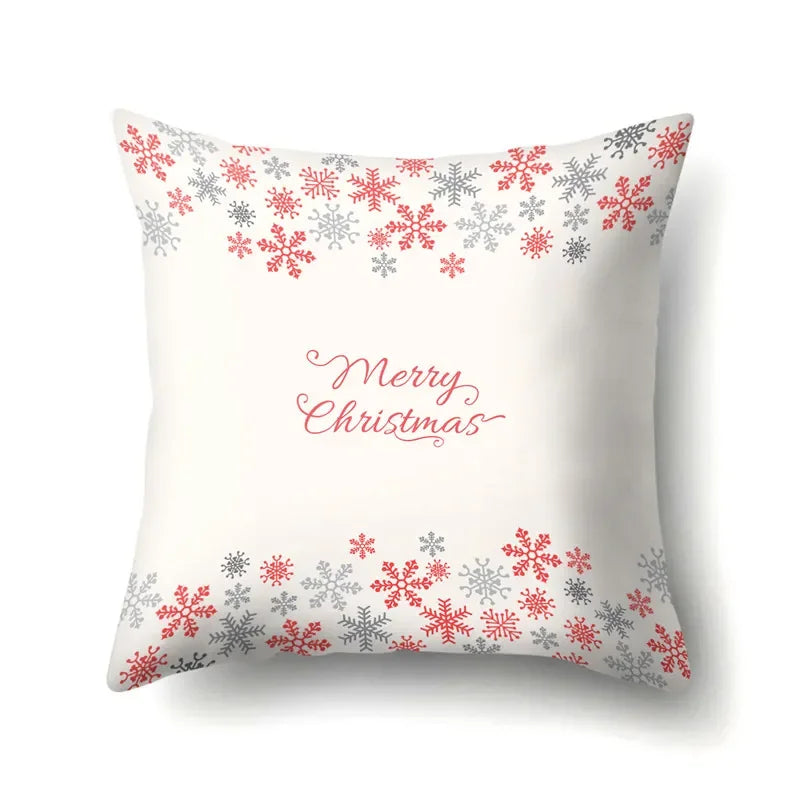 Axyaa Christmas Santa Claus Print Pillow Cover 45X45CM