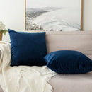 Blue Velvet Throw Pillow Cover - Axyaa Home Decoration Pillowcase