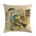 Axyaa Halloween Skull Linen Pillowcase 45*45cm