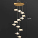 Axyaa LED Ring Pendant Light Chandelier for Modern Home Decor & Indoor Lighting