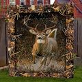 Axyaa Vintage Elk Flannel Throw Blanket - Cozy All-Season Gift for Home & Travel