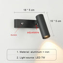 Axyaa LED Sconce Wall Lamp Switch Living Room Bedroom Spotlight Hallway Decor