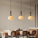Axyaa Modern Ceramic Copper Chandelier Pendant Lights for Home Decor