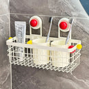 Axyaa Shower Caddy: Rustproof Wall-Mounted Storage Basket & Makeup Organizer for Bathroom