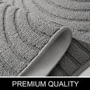 Axyaa Grey Welcome Door Mat: Absorbent, Non-Slip, Stain & Fade Resistant